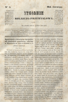Tygodnik Rolniczo-Przemysłowy. R.9, Nro. 5 (2 lutego 1846) + dod.
