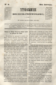Tygodnik Rolniczo-Przemysłowy. R.9, Nro. 8 (23 lutego 1846)