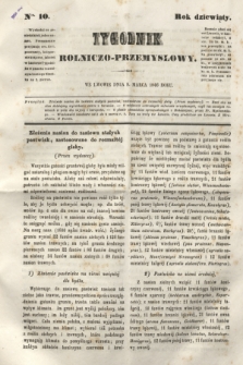 Tygodnik Rolniczo-Przemysłowy. R.9, Nro. 10 (9 marca 1846)