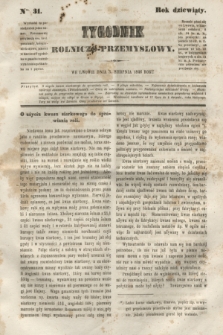 Tygodnik Rolniczo-Przemysłowy. R.9, Nro. 31 (3 sierpnia 1846)