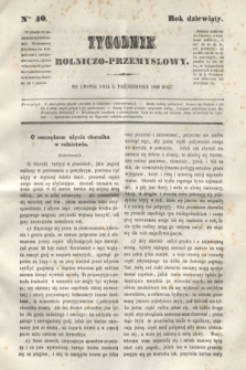 Tygodnik Rolniczo-Przemysłowy. R.9, Nro. 40 (5 października 1846)