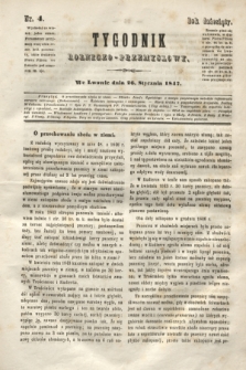 Tygodnik Rolniczo-Przemysłowy. R.10, nr 4 (26 stycznia 1847)