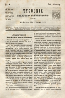 Tygodnik Rolniczo-Przemysłowy. R.10, nr 5 (2 lutego 1847)