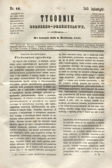Tygodnik Rolniczo-Przemysłowy. R.10, nr 14 (6 kwietnia 1847)