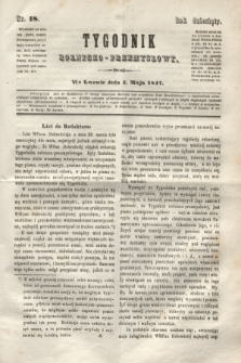 Tygodnik Rolniczo-Przemysłowy. R.10, nr 18 (4 maja 1847)