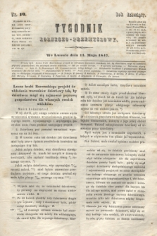 Tygodnik Rolniczo-Przemysłowy. R.10, nr 19 (11 maja 1847)