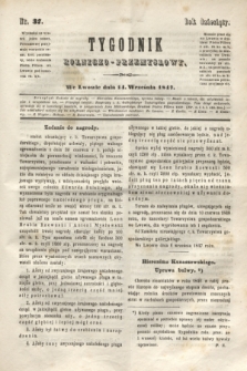 Tygodnik Rolniczo-Przemysłowy. R.10, nr 37 (14 września 1847)