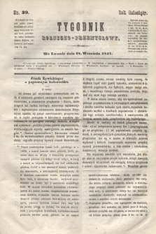 Tygodnik Rolniczo-Przemysłowy. R.10, nr 39 (28 września 1847) + wkładka