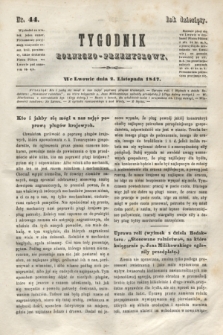 Tygodnik Rolniczo-Przemysłowy. R.10, nr 44 (2 listopada 1847)