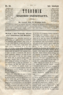 Tygodnik Rolniczo-Przemysłowy. R.10, nr 51 (21 grudnia 1847)