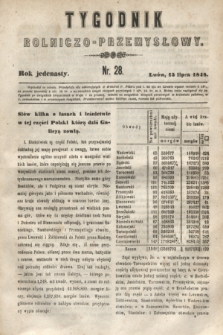 Tygodnik Rolniczo-Przemysłowy. R.11, nr 28 (15 lipca 1848)