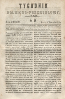 Tygodnik Rolniczo-Przemysłowy. R.11, nr 36 (9 września 1848)