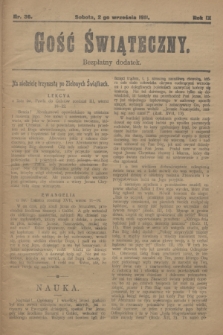 Gość Świąteczny : bezpłatny dodatek. R.9 [i.e.11], nr 36 (2 września 1911)