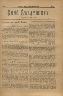 Gość Świąteczny : bezpłatny dodatek. 1913, nr 37 (13 września)