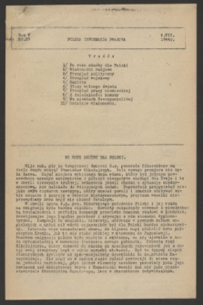 Polska Informacja Prasowa. R.5, nr 27 (6 lipca 1944)