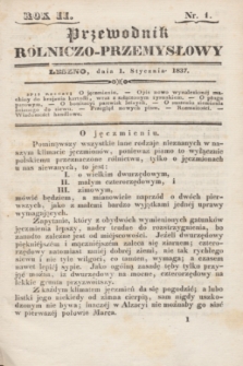 Przewodnik rólniczo-przemysłowy. R.2, nr 1 (1 stycznia 1837) + wkładka