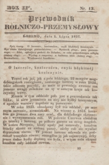 Przewodnik rólniczo-przemysłowy. R.2, No. 13 (1 lipca 1837)