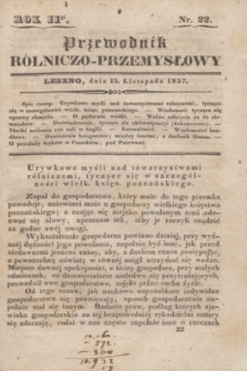 Przewodnik rólniczo-przemysłowy. R.2, No. 22 (15 listopada 1837)