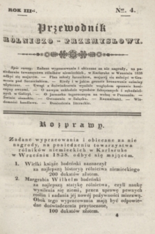 Przewodnik rólniczo-przemysłowy. R.3, Ner 4 [1838/1839]