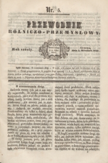 Przewodnik Rólniczo-Przemysłowy. R.6, nr 5 (1 września 1842) + wkładka