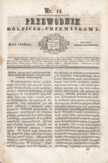 Przewodnik Rólniczo-Przemysłowy. R.7, nr 14 (15 stycznia 1844)