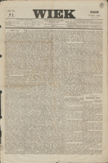 Wiek : wychodzi codziennie, wyjąwszy dni poświąteczne. 1864, nr 2 (17 lutego)