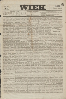 Wiek : wychodzi rano codziennie, wyjąwszy dni poświąteczne. 1864, nr 3 (18 lutego)