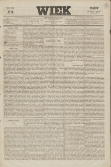 Wiek : wychodzi rano codziennie, wyjąwszy dni poświąteczne. 1864, nr 10 (26 lutego)