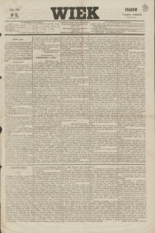 Wiek : wychodzi rano codziennie, wyjąwszy dni poświąteczne. 1864, nr 15 (3 marca)