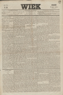 Wiek : wychodzi rano codziennie, wyjąwszy dni poświąteczne. 1864, nr 29 (19 marca)