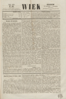 Wiek : wychodzi rano codziennie, wyjąwszy dni poświąteczne. 1864, nr 40 (14 kwietnia)