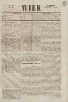 Wiek : wychodzi rano codziennie, wyjąwszy dni poświąteczne. 1864, nr 50 (26 kwietnia)