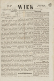 Wiek : wychodzi rano codziennie, wyjąwszy dni poświąteczne. 1864, nr 72 (24 maja)