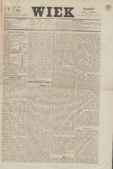 Wiek : wychodzi rano codziennie, wyjąwszy dni poświąteczne. 1864, nr 106 (5 lipca)