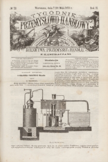 Tygodnik Przemysłowo-Handlowy : czasopismo poświęcone sprawom rolnictwa, przemysłu i handlu z ilustracjami. R.2, № 20 (19 maja 1873)