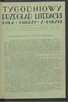 Tygodniowy Przegląd Literacki Koła Pisarzy z Polski. R.2, nr 9 (26 lutego 1942)