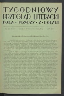 Tygodniowy Przegląd Literacki Koła Pisarzy z Polski. R.2, nr 14 (2 kwietnia 1942)