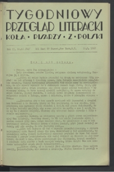 Tygodniowy Przegląd Literacki Koła Pisarzy z Polski. R.2, nr 42 (15 października 1942) = nr 50