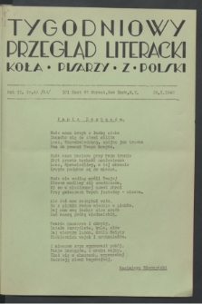 Tygodniowy Przegląd Literacki Koła Pisarzy z Polski. R.2, nr 44 (29 października 1942) = nr 52