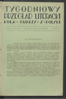 Tygodniowy Przegląd Literacki Koła Pisarzy z Polski. R.2, nr 48 (26 listopada 1942) = nr 56