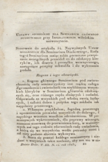 Dzieie Dobroczynności Kraiowey i Zagraniczney. T.3, N. 12 (1823) + dod.