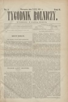 Tygodnik Rolniczy. R.2, nr 2 (11 stycznia 1873)