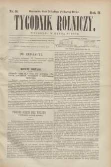 Tygodnik Rolniczy. R.2, nr 10 (8 marca 1873)
