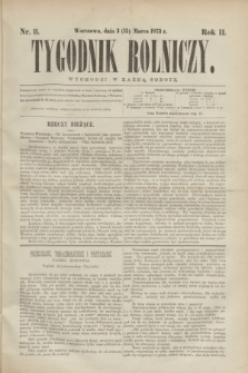 Tygodnik Rolniczy. R.2, nr 11 (15 marca 1873)