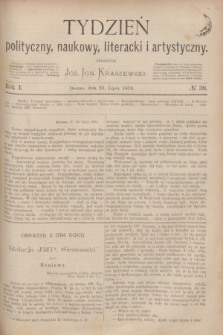 Tydzień polityczny, naukowy, literacki i artystyczny. R.1, № 30 (24 lipca 1870)