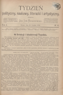 Tydzień polityczny, naukowy, literacki i artystyczny. R.1, № 51 (18 grudnia 1870) + dod.
