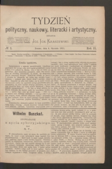 Tydzień polityczny, naukowy, literacki i artystyczny. R.2, № 2 (8 stycznia 1871)