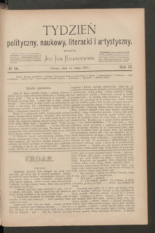 Tydzień polityczny, naukowy, literacki i artystyczny. R.2, № 20 (14 maja 1871)