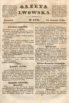 Gazeta Lwowska. 1842, nr 112