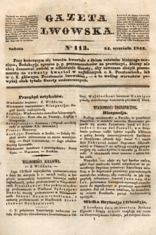 Gazeta Lwowska. 1842, nr 113